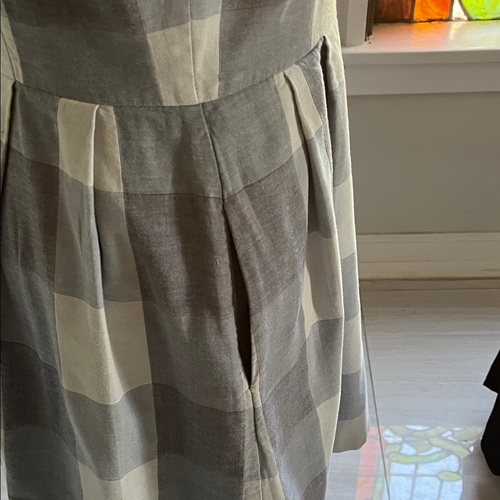 Pendleton Gray And White Checkered Mini Dress - image 2